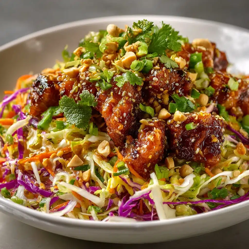 Sesame Chicken Cabbage Crunch Salad Recipe - Recipe Image