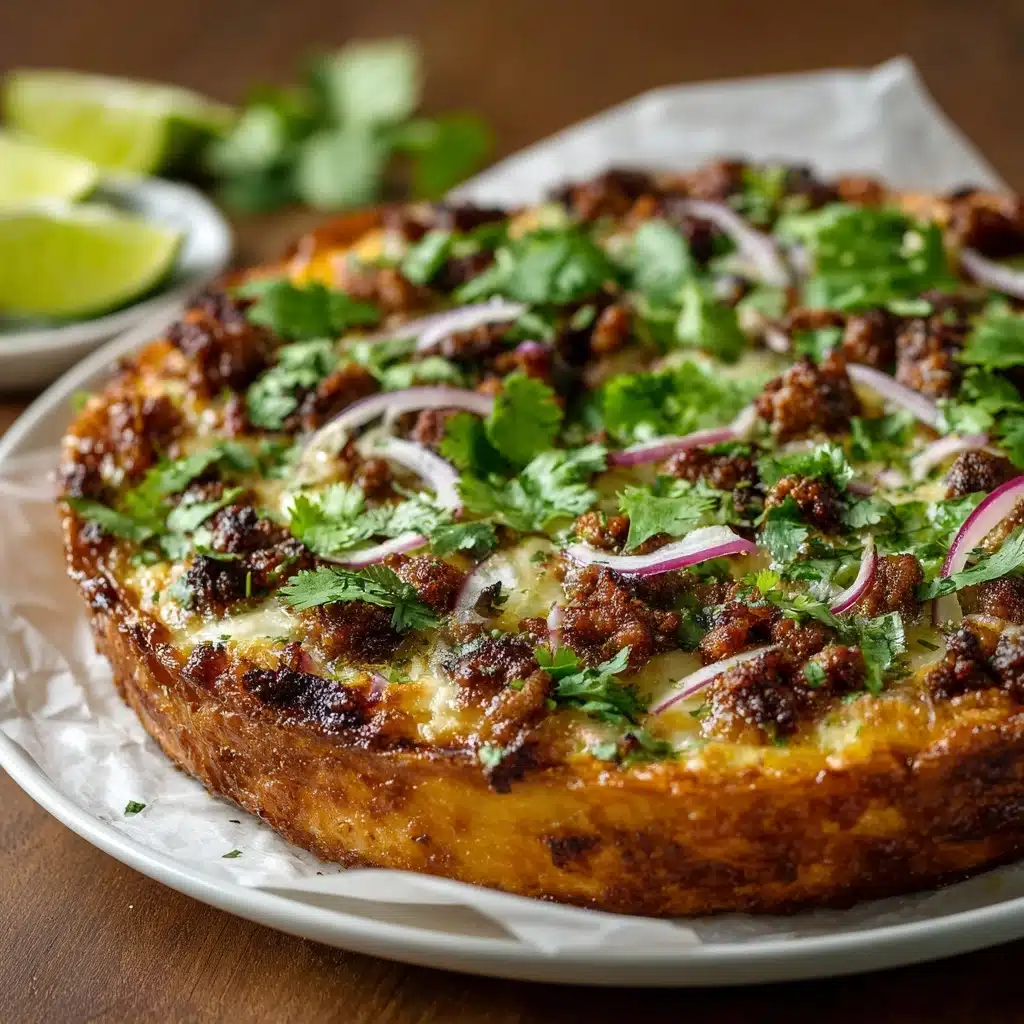 Crispy Oven-Baked Birria Pizza Recipe - Recipe Image