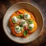Creamy Red Pepper Pasta with Burrata & Herbs: An Incredible Ultimate Recipe