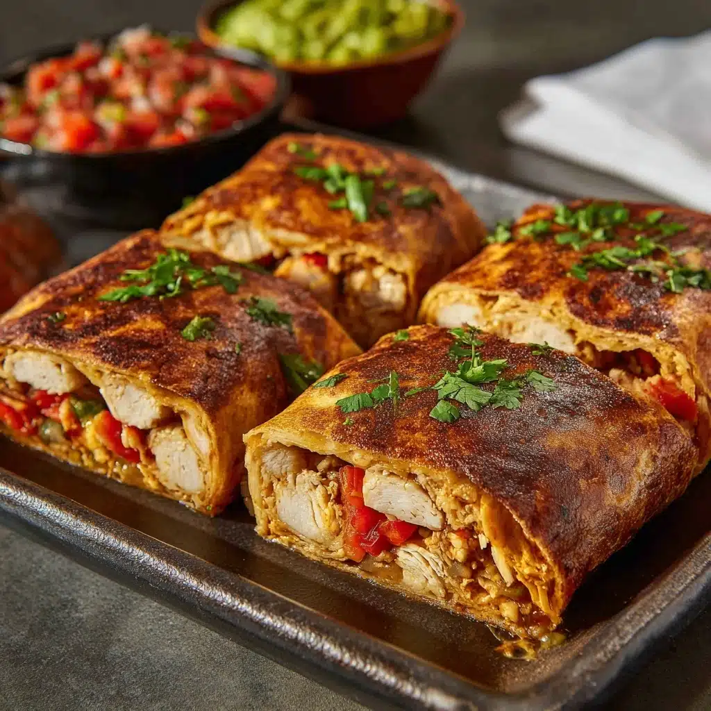 Baked Chicken Chimichangas Recipe - Recipe Image