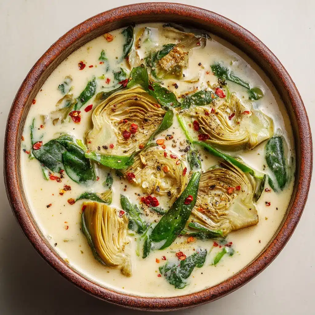 Zesty Tuscan Artichoke Soup Recipe - Recipe Image