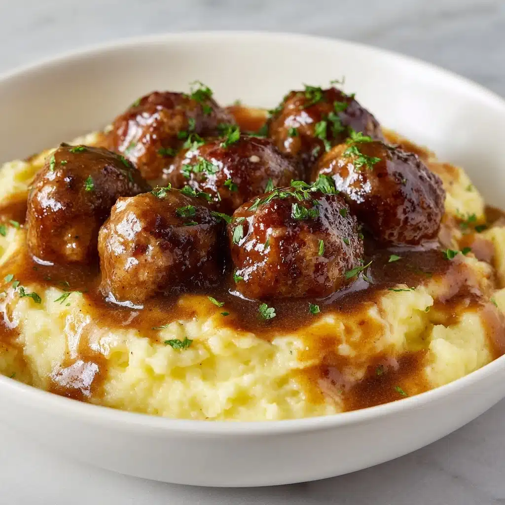 Crock Pot French Onion Meatballs Recipe - Recipe Image