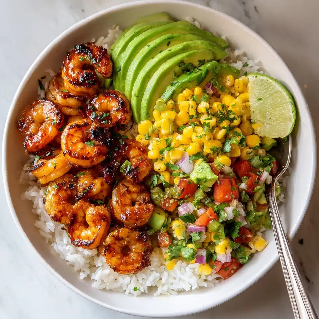 Chipotle Shrimp Avocado And Mango Rice Bowls Recipe - Recipe Image