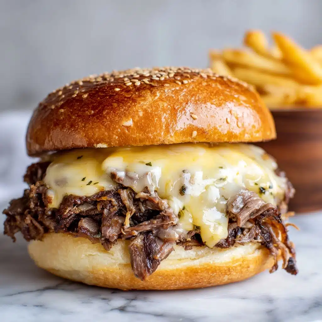 Instant Pot Beef and Cheddar Sandwiches with Spicy Cheese Sauce Recipe - Recipe Image