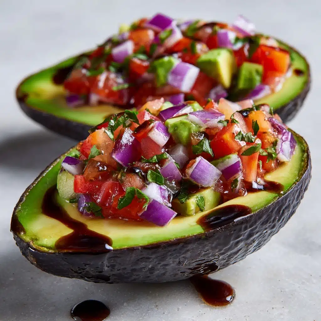 Bruschetta Stuffed Avocado Recipe - Recipe Image