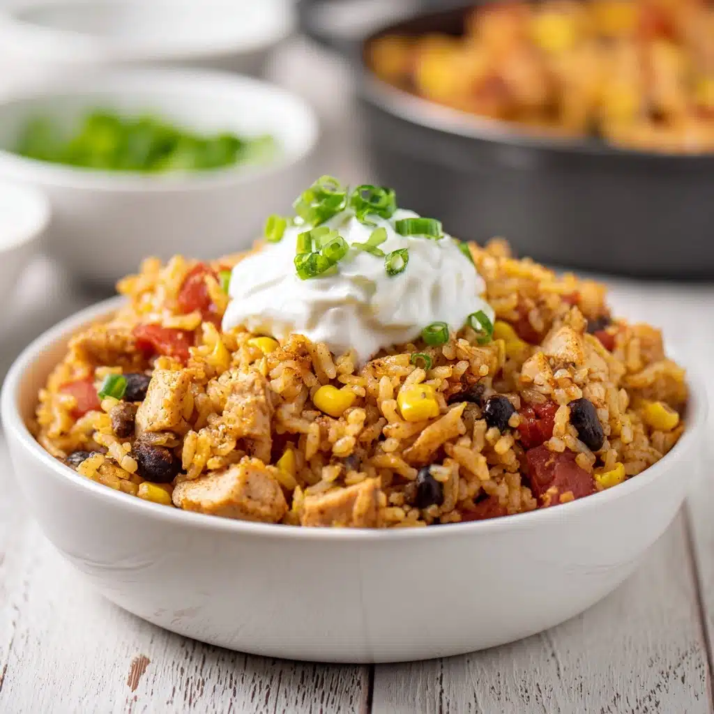 One Pot Wonder Chicken Enchilada Bowls Recipe - Recipe Image
