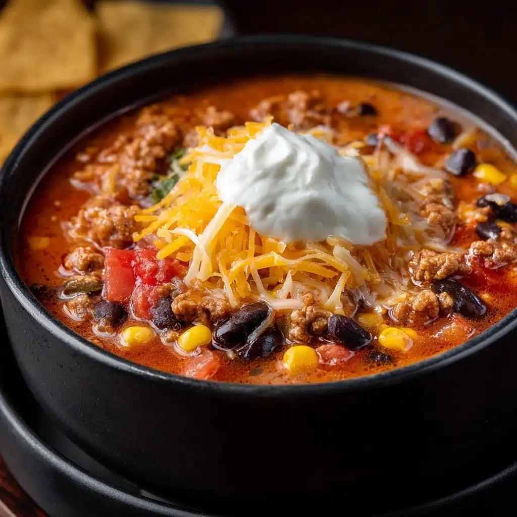 Cheesy Taco Soup Recipe - Recipe Image