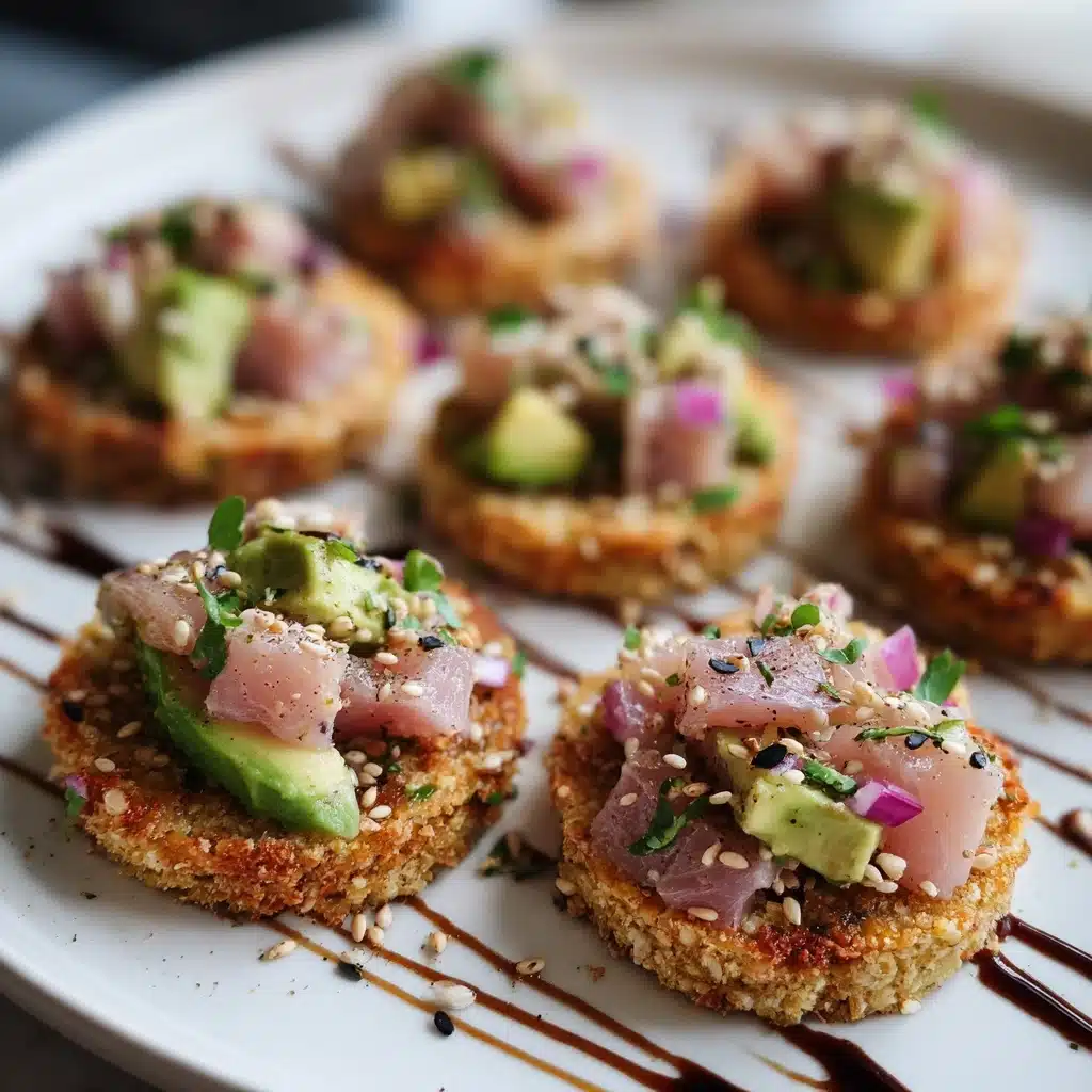 Mini Tuna Tostadas Recipe - Recipe Image