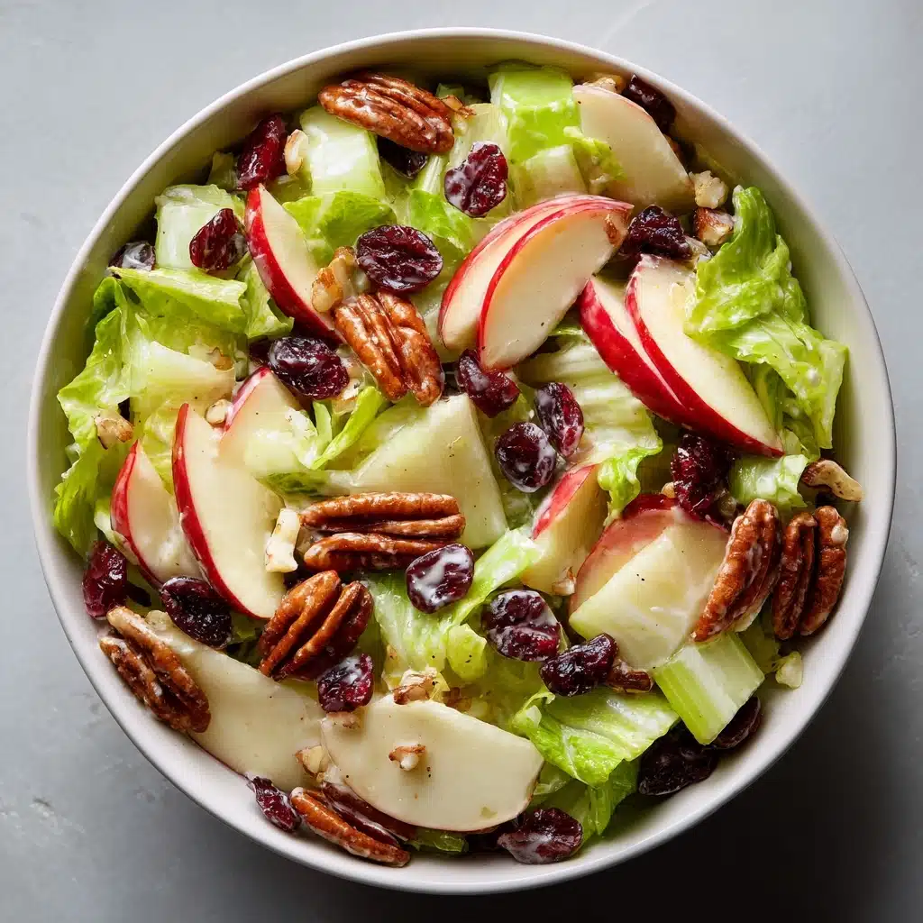 Apple Salad with Honeycrisp Apples, Celery, Grapes, Pecans, and Dried Cranberries Recipe - Recipe Image