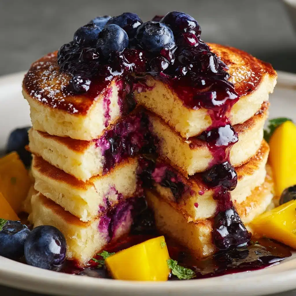 Blueberry Oatmeal Pancakes Recipe - Recipe Image