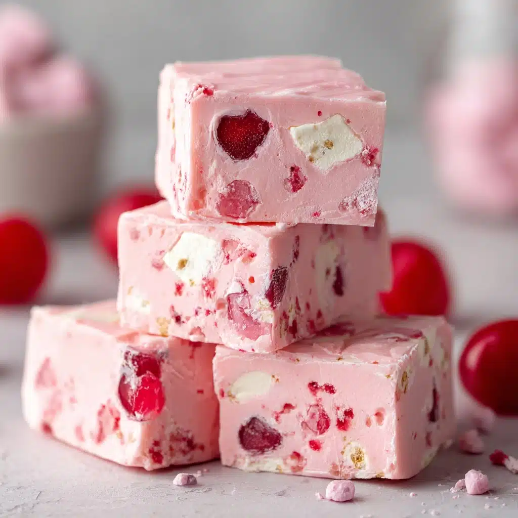No-Bake Cherry Fudge Recipe - Recipe Image
