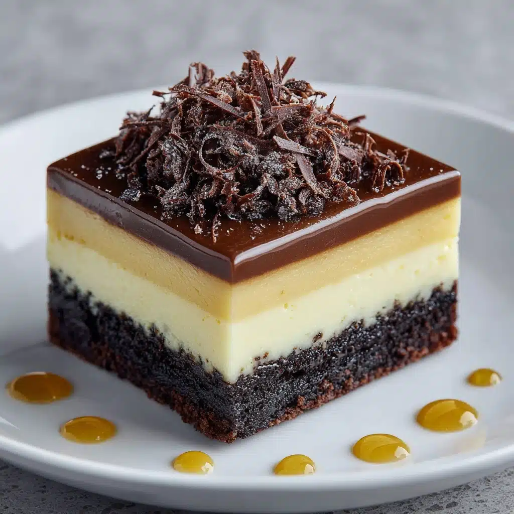 Secret Chocolate Cake with Passion Fruit Mousse Recipe - Recipe Image