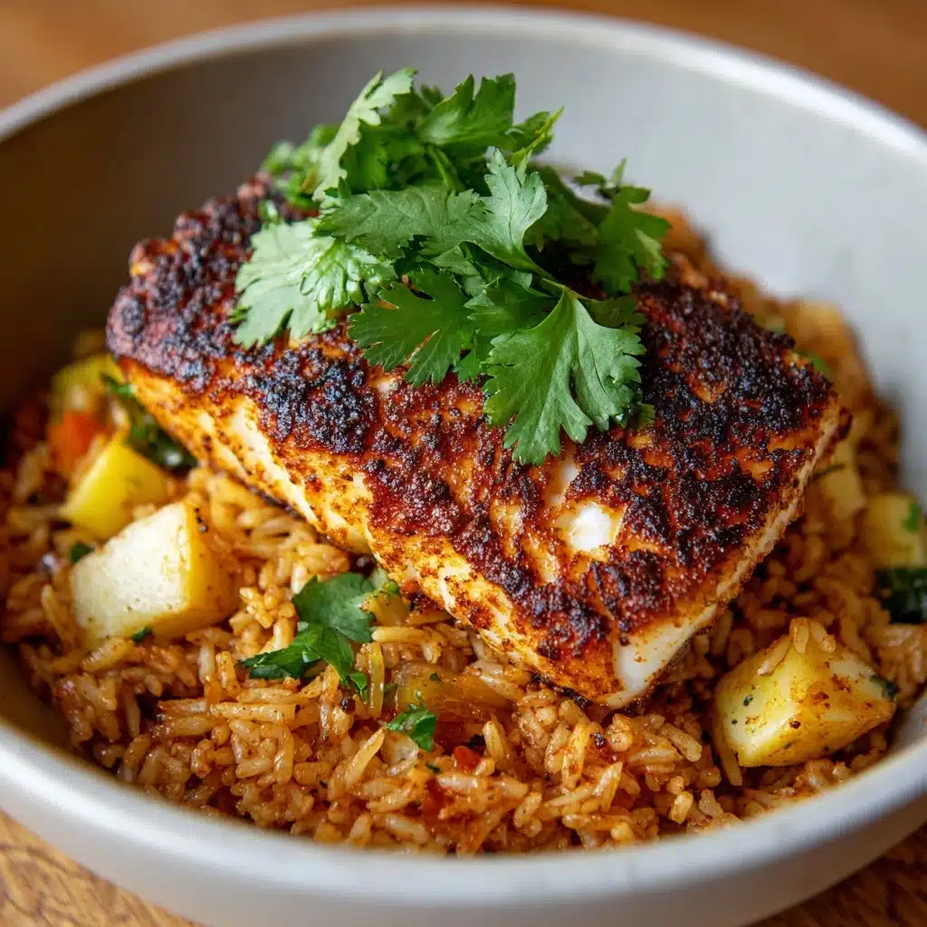 Baked Fish Rice Recipe - Recipe Image