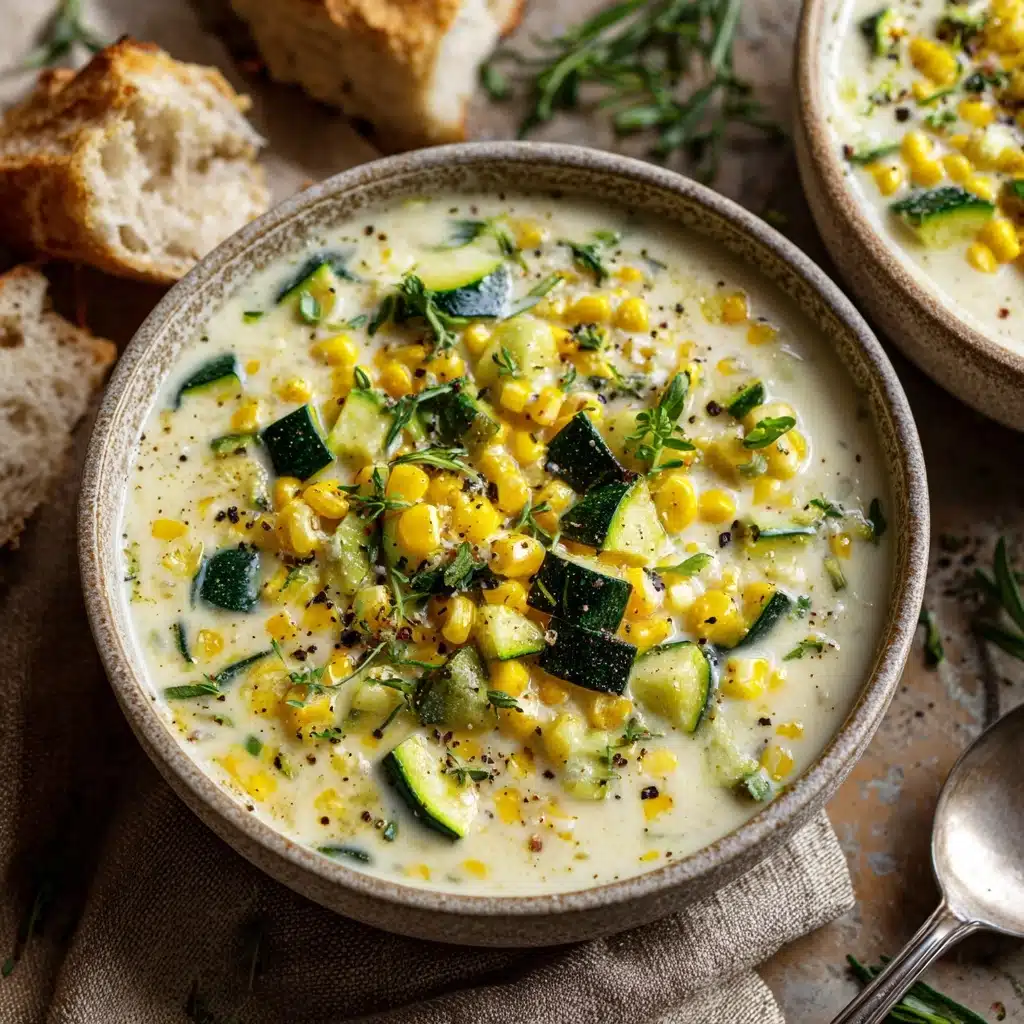 Summer Fresh Corn and Zucchini Chowder Recipe - Recipe Image