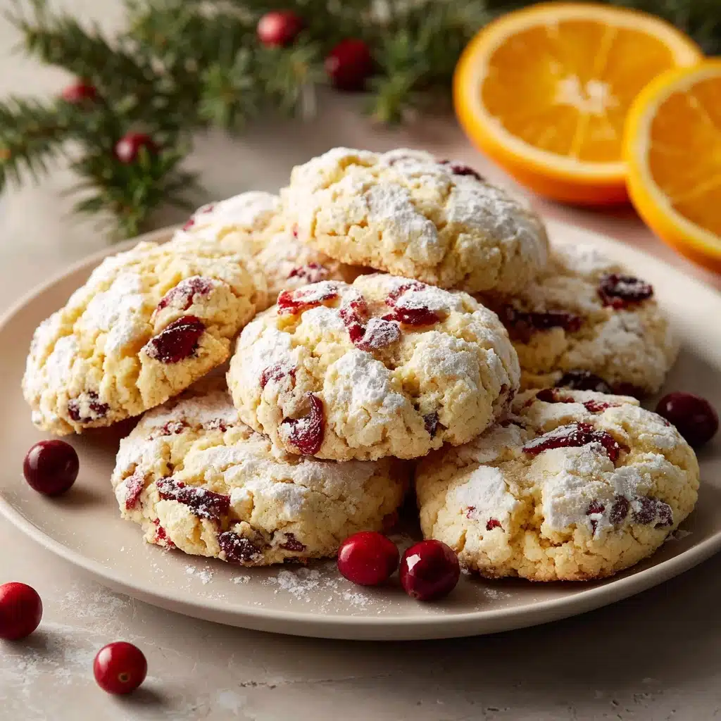 Cranberry Orange Shortbread Cookies Recipe - Recipe Image