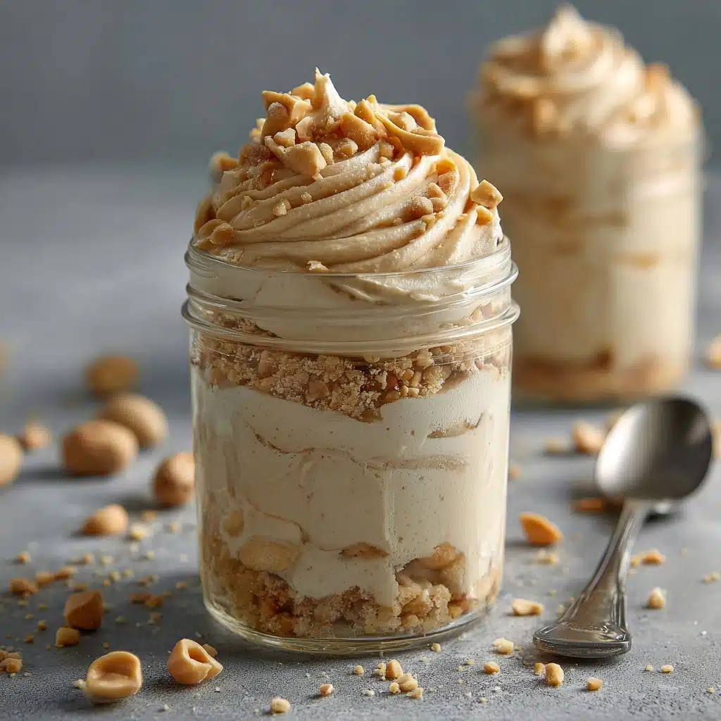 Peanut Butter Mousse with Crunchy Peanuts Recipe - Recipe Image