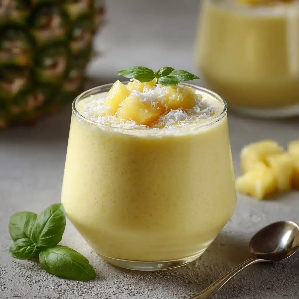 Fruity Summer Cold Pineapple Soup Recipe - Recipe Image