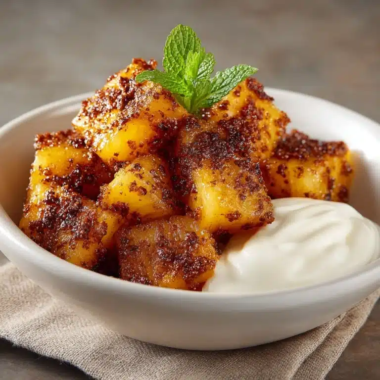 Cinnamon Fried Pineapple Recipe
