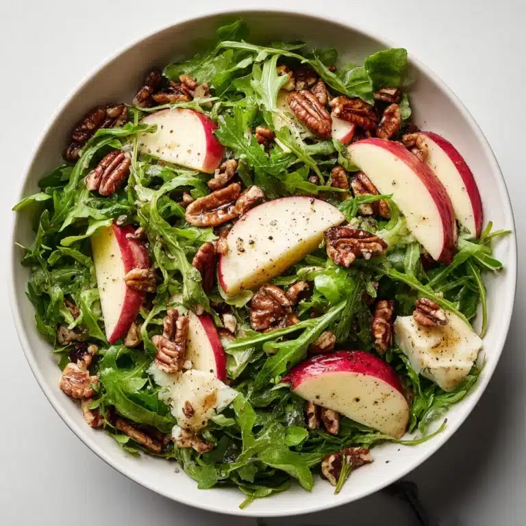 Apple Arugula Salad with Honey Balsamic Dressing Recipe