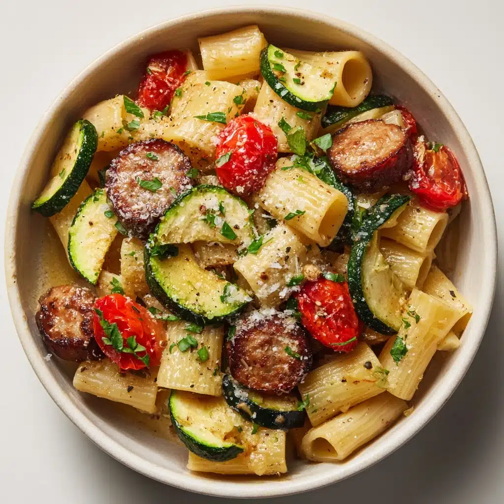 Chicken Sausages with Zucchini, Tomatoes, and Pasta: An Amazing Ultimate Recipe - Recipe Image