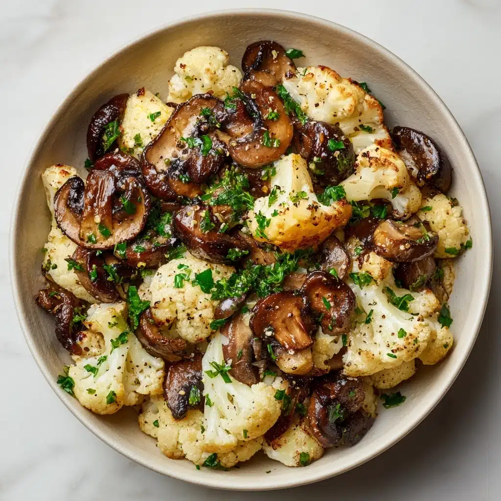 Garlic Cauliflower Mushroom Skillet: A Delicious and Healthy Recipe - Recipe Image