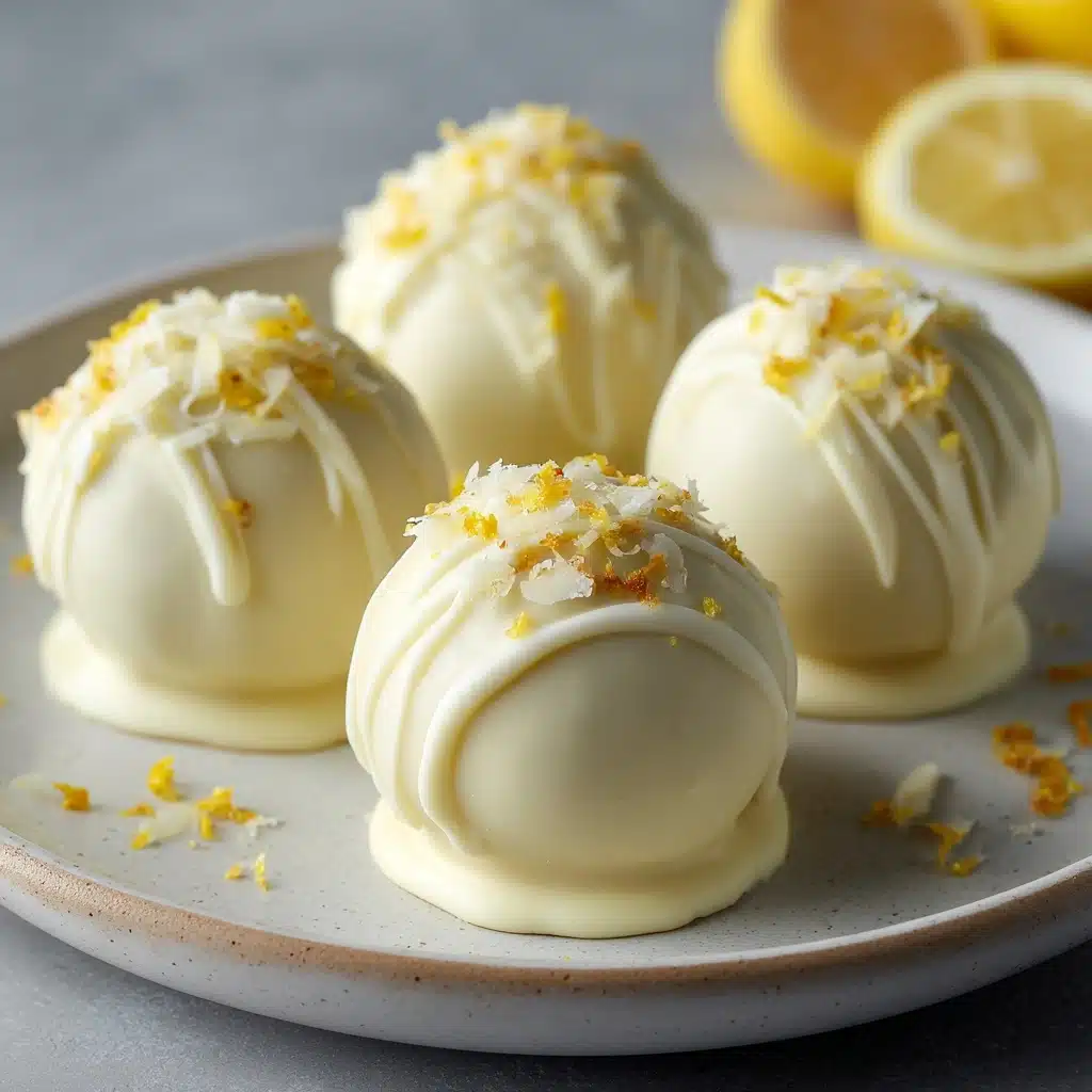 White Chocolate Lemon Truffles Recipe - Recipe Image