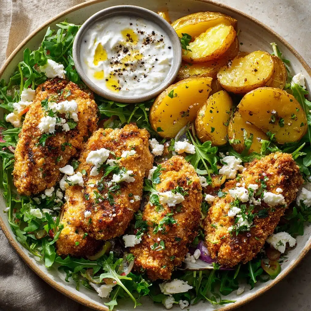 Crispy Hot Honey Feta Chicken Recipe - Recipe Image