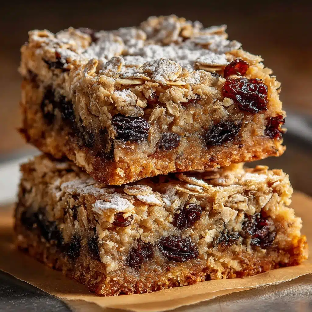 Oatmeal Raisin Cookie Bars Recipe - Recipe Image