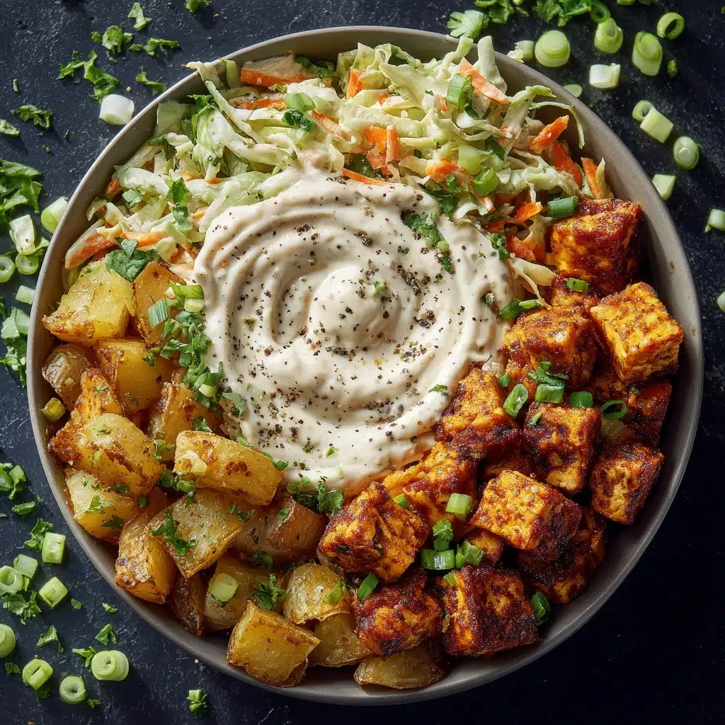 Buffalo Bites Bowl with Crispy Potatoes & Shaved Brussels Recipe - Recipe Image