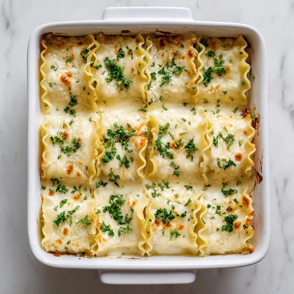 Chicken Alfredo Lasagna Rolls Recipe - Recipe Image