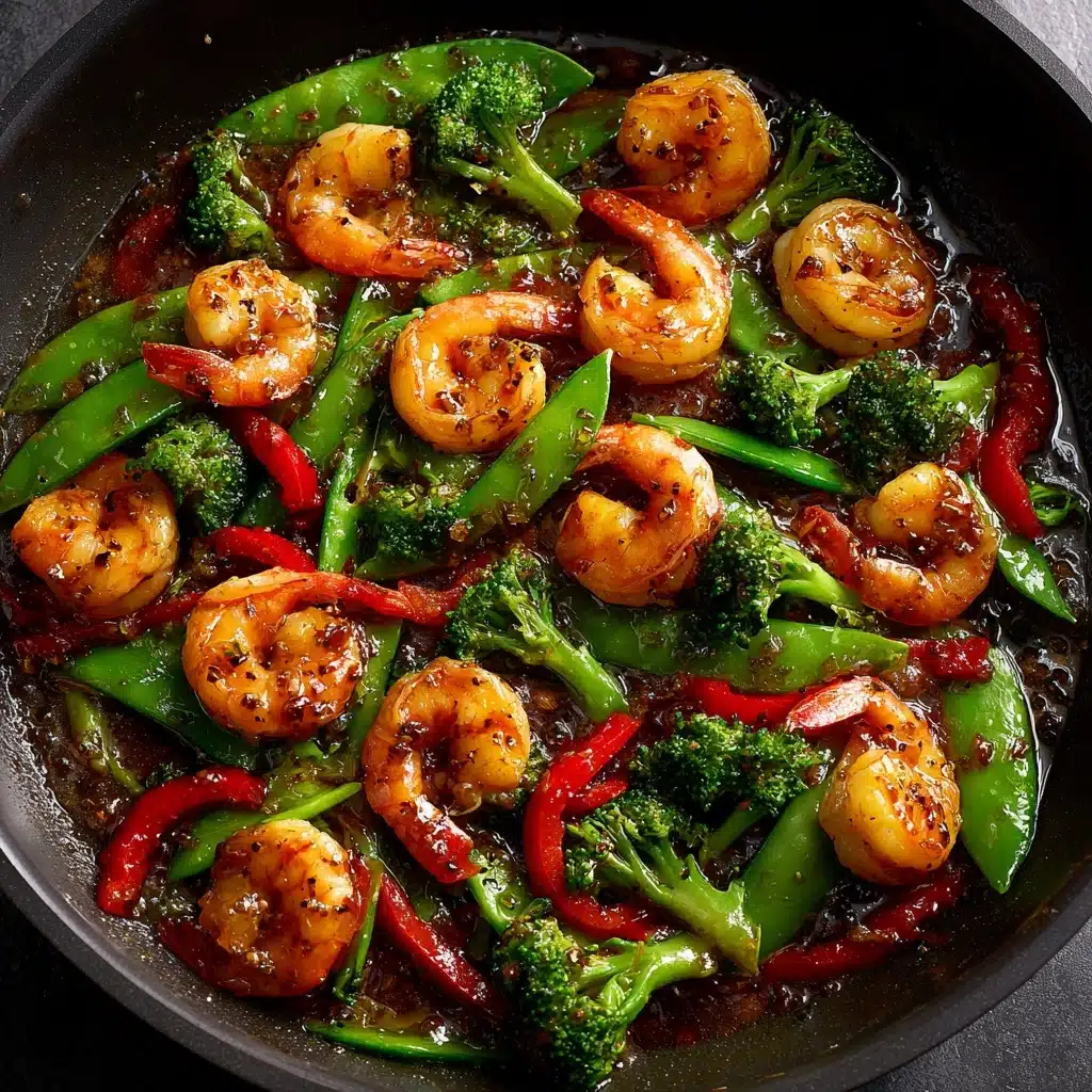 Honey Garlic Shrimp Stir Fry Recipe - Recipe Image