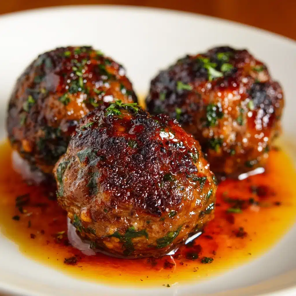 Honey Barbeque Chicken Meatballs Recipe - Recipe Image