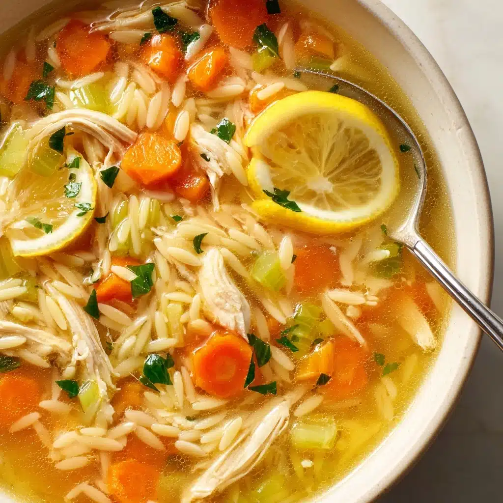 Lemon Chicken Orzo Soup Recipe - Recipe Image