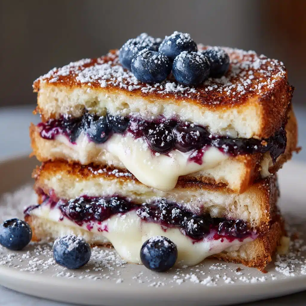 Blueberry Cheesecake Stuffed French Toast Recipe - Recipe Image