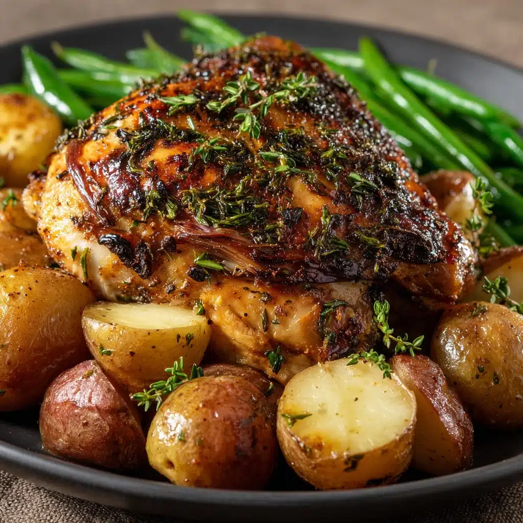 Italian Chicken, Potato, and Green Bean Bake Recipe - Recipe Image