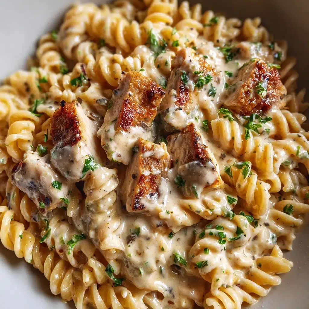 Crockpot Garlic Parmesan Chicken Pasta Recipe - Recipe Image