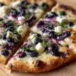 Blueberry Feta & Honey-Caramelized Onion Naan Pizza Recipe
