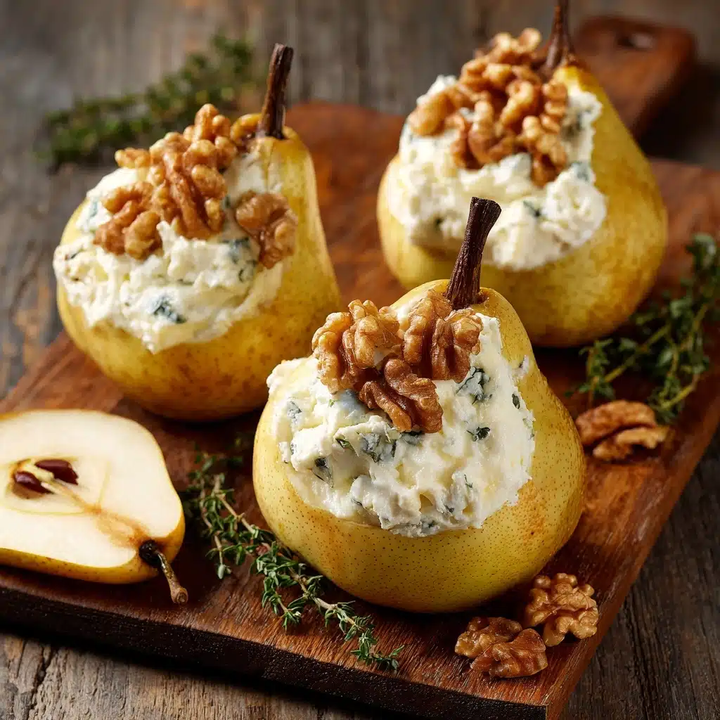 Elegant Blue Cheese Stuffed Pears Recipe - Recipe Image