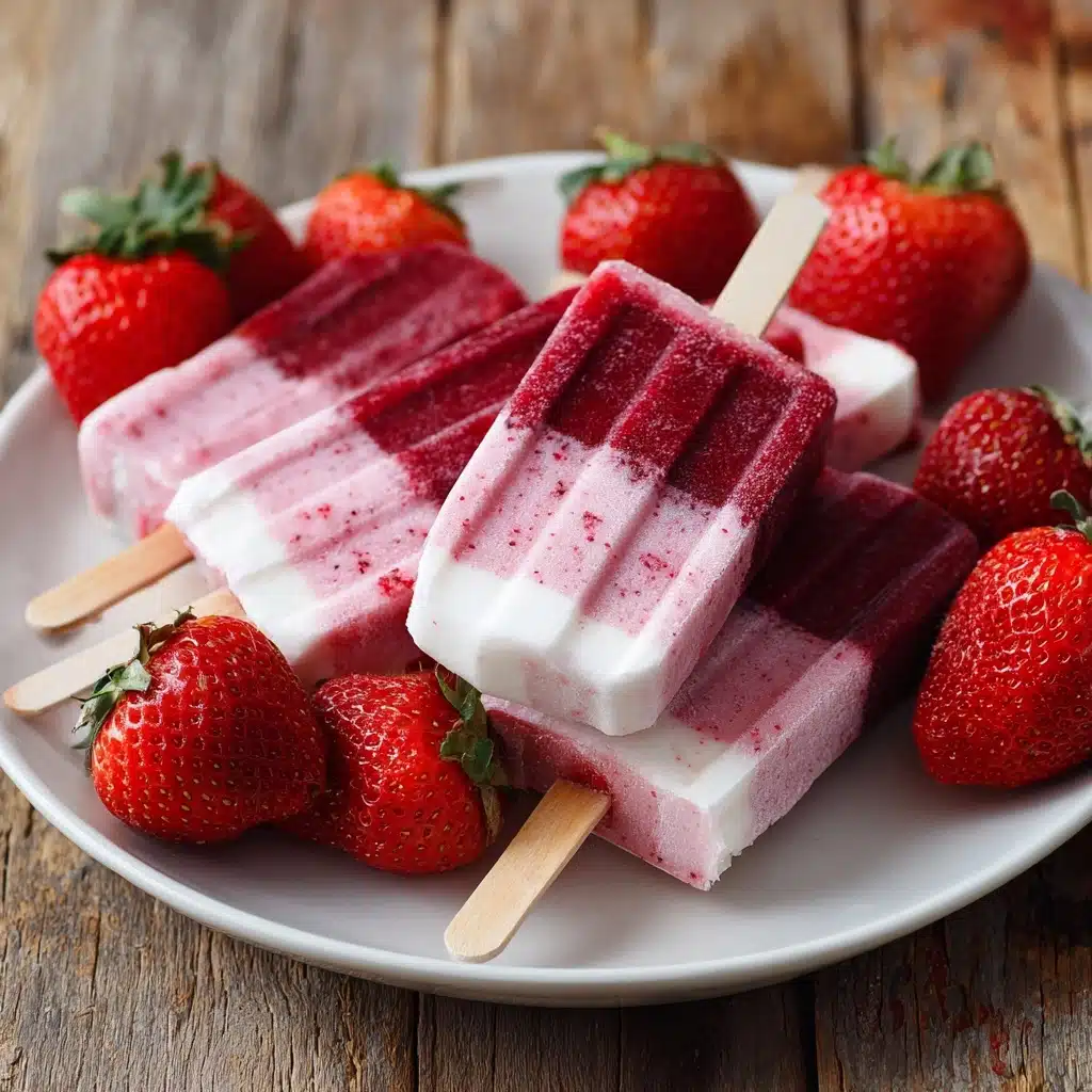 Strawberry Breakfast Popsicles Recipe - Recipe Image