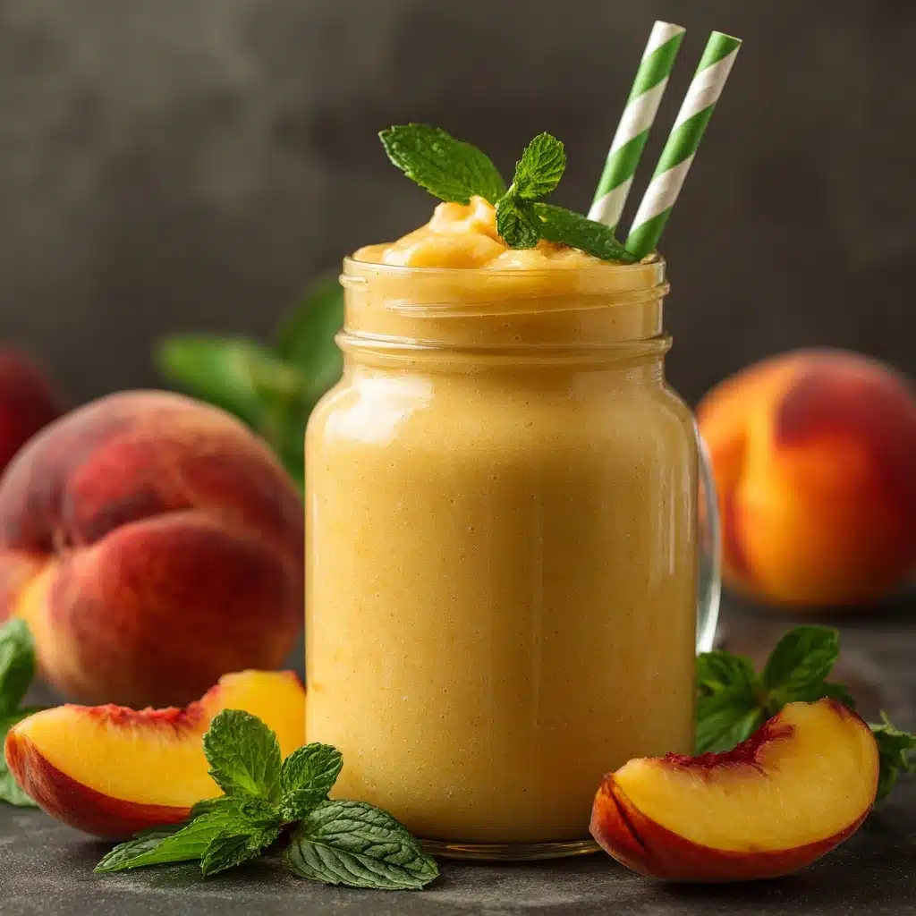 Peach Milkshake Recipe - Recipe Image