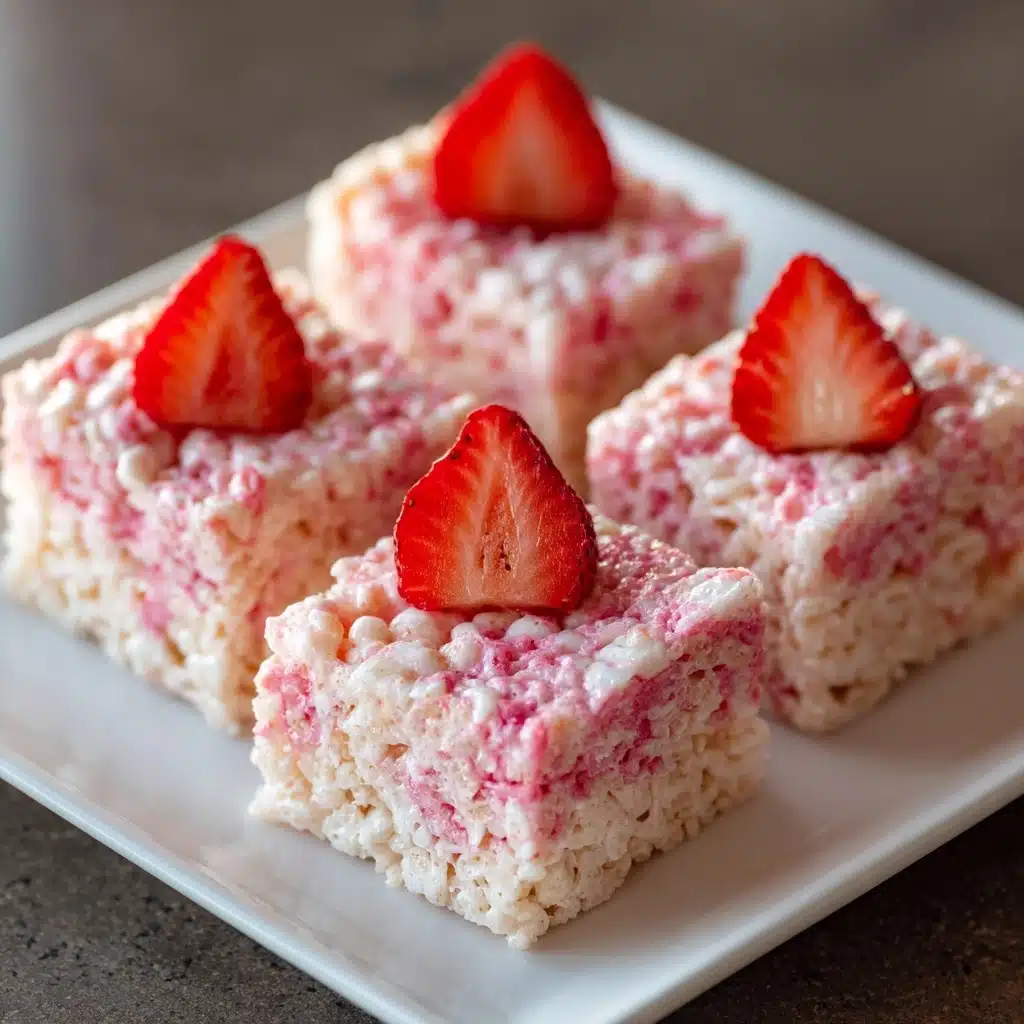 Strawberry Rice Krispie Treats Recipe - Recipe Image