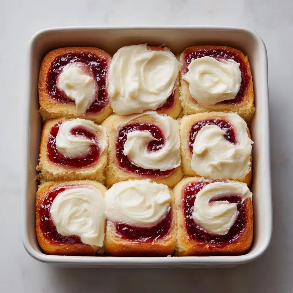 Strawberry Cheesecake Cinnamon Rolls Recipe - Recipe Image