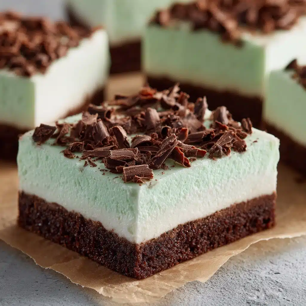 Easy Grasshopper Bars for St Recipe - Recipe Image