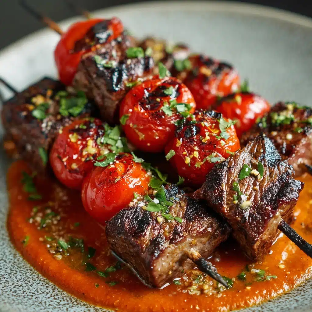 Pizza Steak Skewers Recipe - Recipe Image