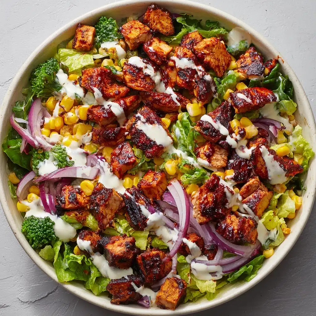 BBQ Chicken Skewer Salad Recipe - Recipe Image