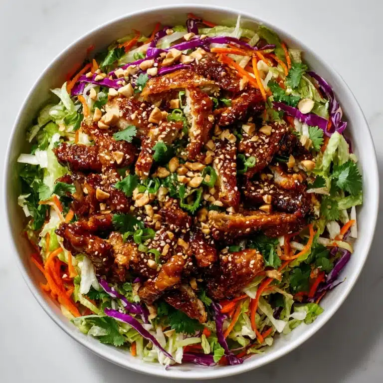 Sesame Chicken Cabbage Crunch Salad Recipe