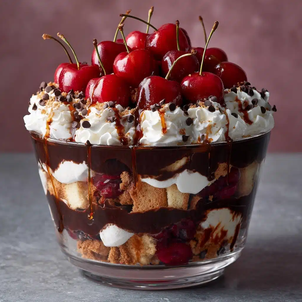Cherry Chocolate Chip Trifle Recipe - Recipe Image