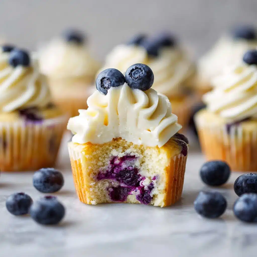 Lemon Blueberry Cupcakes Recipe - Recipe Image