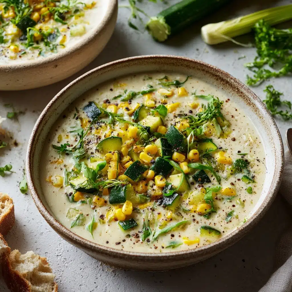 Summer Fresh Corn and Zucchini Chowder Recipe