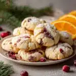 Cranberry Orange Shortbread Cookies Recipe